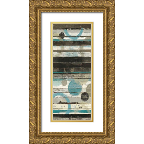 Blue Zephyr I Gold Ornate Wood Framed Art Print with Double Matting by Schick, Mike