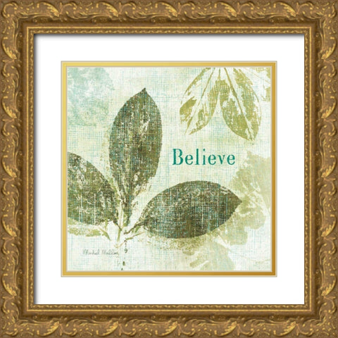 Natures Impressions IV Gold Ornate Wood Framed Art Print with Double Matting by Mullan, Michael