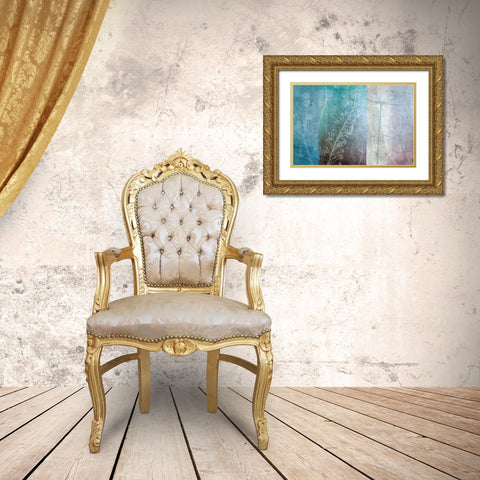 Ethereal Gold Ornate Wood Framed Art Print with Double Matting by Wild Apple Portfolio