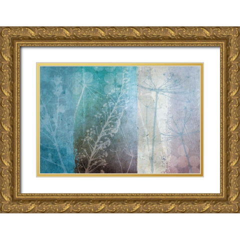 Ethereal Gold Ornate Wood Framed Art Print with Double Matting by Wild Apple Portfolio