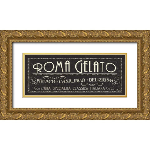 Lunchtime IV Gold Ornate Wood Framed Art Print with Double Matting by Pela Studio