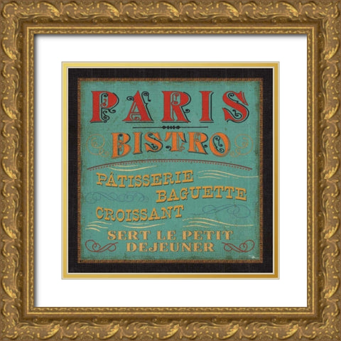 Lunchtime in Color I Gold Ornate Wood Framed Art Print with Double Matting by Pela Studio