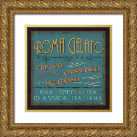 Lunchtime in Color IV Gold Ornate Wood Framed Art Print with Double Matting by Pela Studio