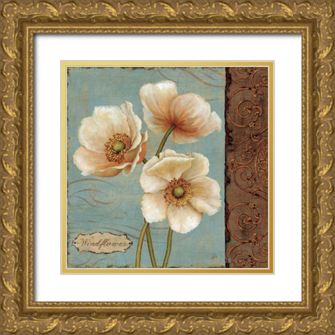 Windflower II Gold Ornate Wood Framed Art Print with Double Matting by Brissonnet, Daphne