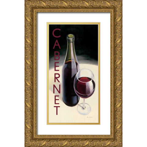 Cabernet Gold Ornate Wood Framed Art Print with Double Matting by Fabiano, Marco