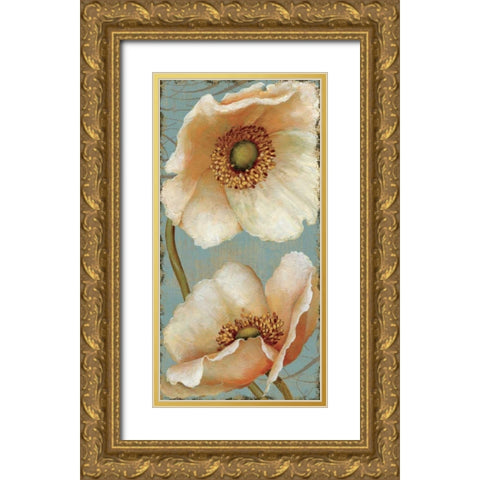 Windflower II Gold Ornate Wood Framed Art Print with Double Matting by Brissonnet, Daphne