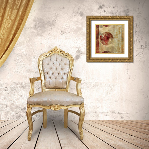 Caribbean Sunrise Square I Gold Ornate Wood Framed Art Print with Double Matting by Silva, Roque