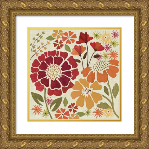 Spice Garden I Gold Ornate Wood Framed Art Print with Double Matting by Charron, Veronique