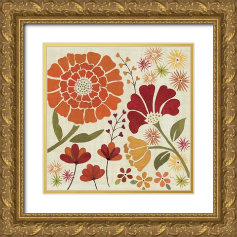 Spice Garden II Gold Ornate Wood Framed Art Print with Double Matting by Charron, Veronique