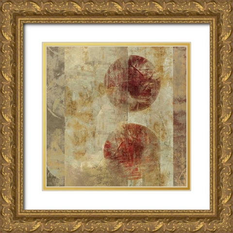 Caribbean Sunrise Square III Gold Ornate Wood Framed Art Print with Double Matting by Silva, Roque