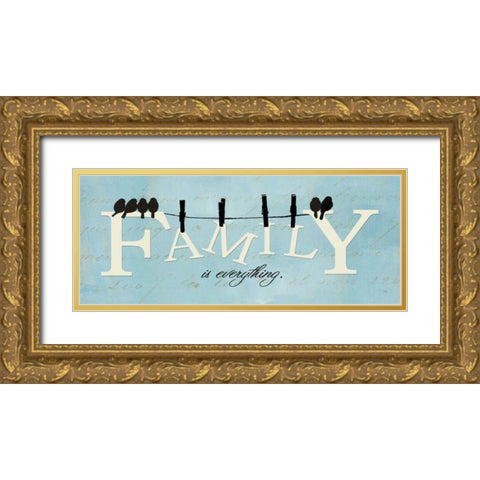 Well Said II Gold Ornate Wood Framed Art Print with Double Matting by ERR, Pela