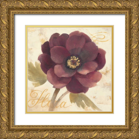 Abundant Floral I Gold Ornate Wood Framed Art Print with Double Matting by Hristova, Albena