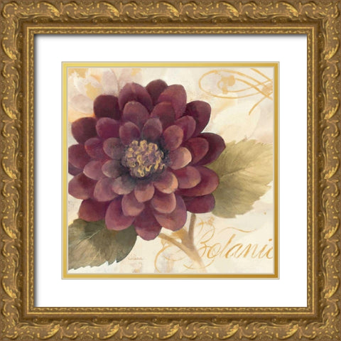 Abundant Floral II Gold Ornate Wood Framed Art Print with Double Matting by Hristova, Albena