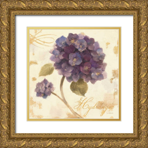 Abundant Hydrangea I Gold Ornate Wood Framed Art Print with Double Matting by Hristova, Albena