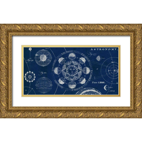 Blueprint Astronomy Gold Ornate Wood Framed Art Print with Double Matting by Schlabach, Sue