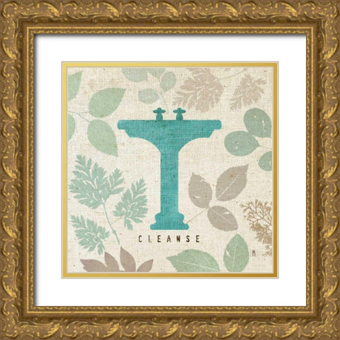 Forest Bath I Gold Ornate Wood Framed Art Print with Double Matting by Studio Mousseau