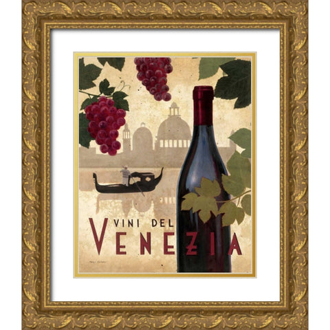 Wine Festival II Gold Ornate Wood Framed Art Print with Double Matting by Fabiano, Marco