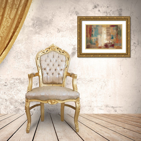 Oriental Trip Crop Gold Ornate Wood Framed Art Print with Double Matting by Vassileva, Silvia