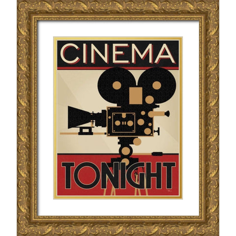 Directors Cut II Gold Ornate Wood Framed Art Print with Double Matting by Pela Studio