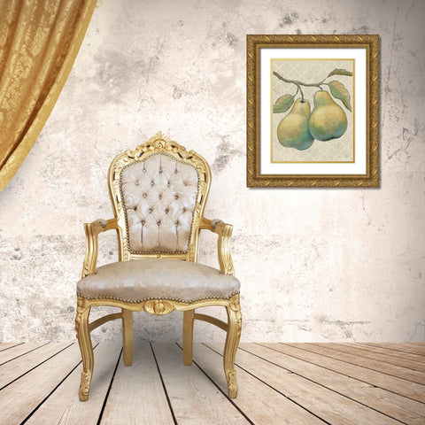 Lovely Fruits I Neutral  Crop Gold Ornate Wood Framed Art Print with Double Matting by Brissonnet, Daphne