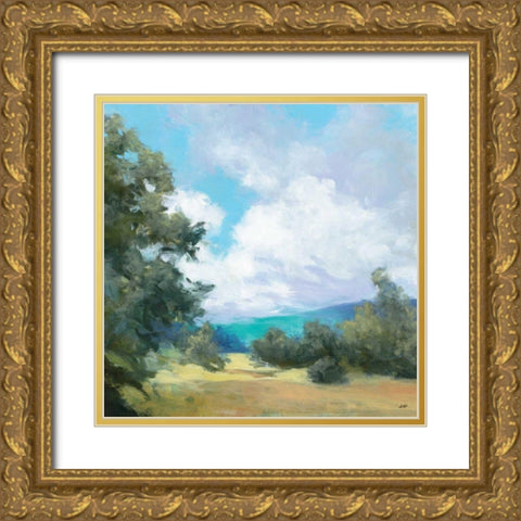 Hedgerow I Gold Ornate Wood Framed Art Print with Double Matting by Purinton, Julia