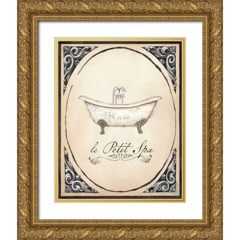 Le Petit Spa I Gold Ornate Wood Framed Art Print with Double Matting by Adams, Emily