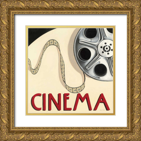 Cinema Gold Ornate Wood Framed Art Print with Double Matting by Fabiano, Marco