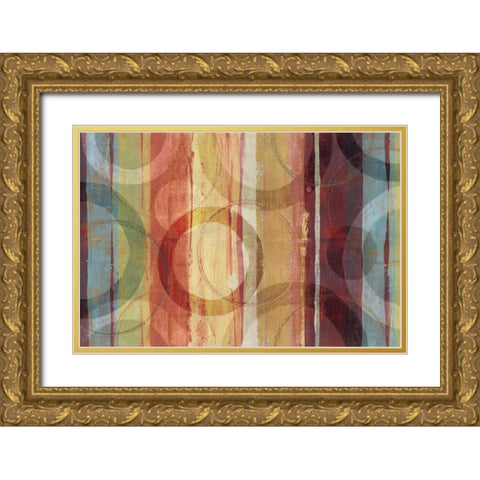 Strata Gold Ornate Wood Framed Art Print with Double Matting by Wild Apple Portfolio