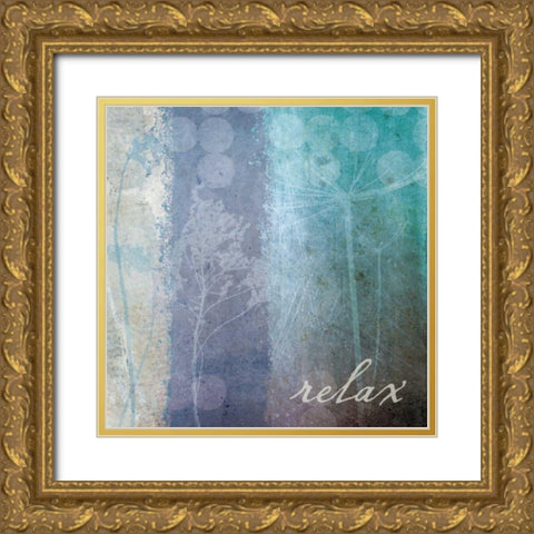 Ethereal Inspirational Square II Gold Ornate Wood Framed Art Print with Double Matting by Wild Apple Portfolio