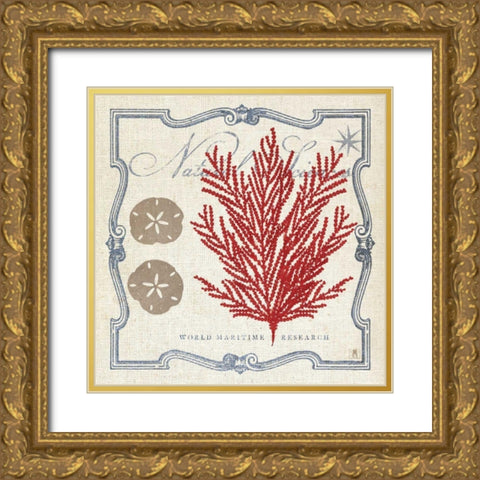 Pacific Sea Fern Gold Ornate Wood Framed Art Print with Double Matting by Studio Mousseau