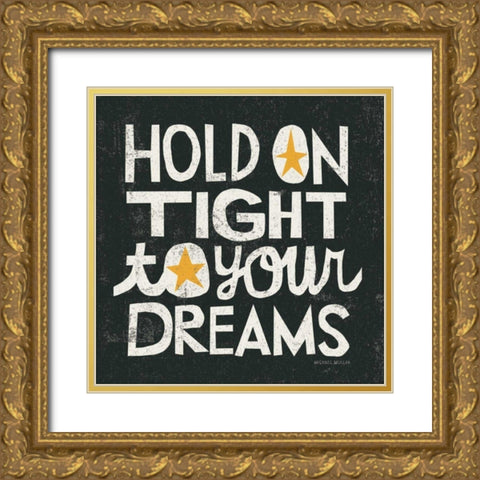 Hold on Tight Gold Ornate Wood Framed Art Print with Double Matting by Mullan, Michael