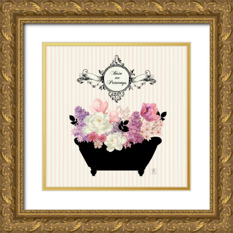 Bain du Jardin II no Border  Gold Ornate Wood Framed Art Print with Double Matting by Mousseau, Studio