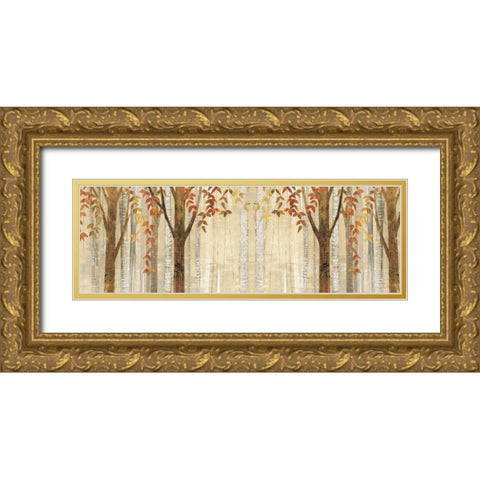 Down to the Woods Autumn Crop Gold Ornate Wood Framed Art Print with Double Matting by Tillmon, Avery