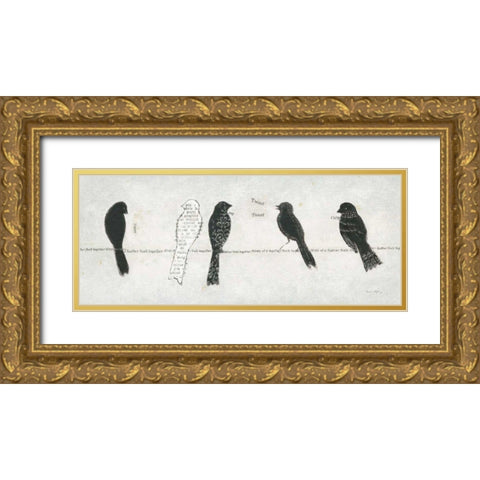 Catching Up II Gold Ornate Wood Framed Art Print with Double Matting by Adams, Emily