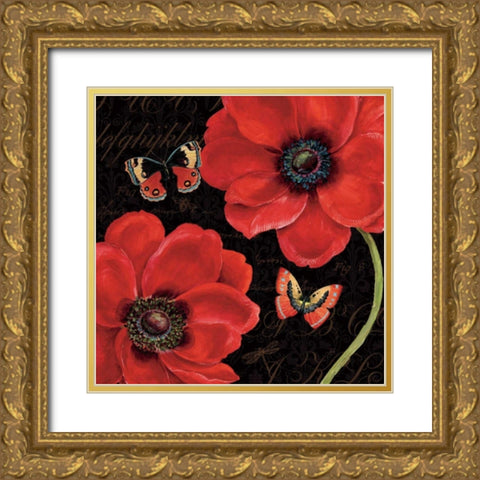Petals and Wings III Gold Ornate Wood Framed Art Print with Double Matting by Brissonnet, Daphne
