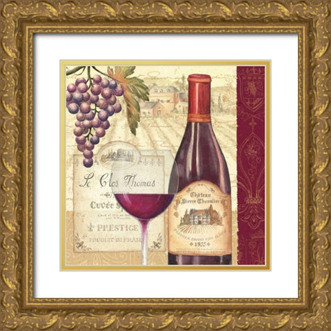 Wine Tradition II Gold Ornate Wood Framed Art Print with Double Matting by Brissonnet, Daphne