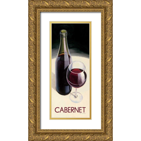 Cabernet Gold Ornate Wood Framed Art Print with Double Matting by Fabiano, Marco
