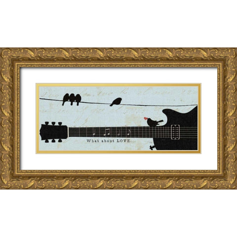 Chorus LIne II Gold Ornate Wood Framed Art Print with Double Matting by Pela