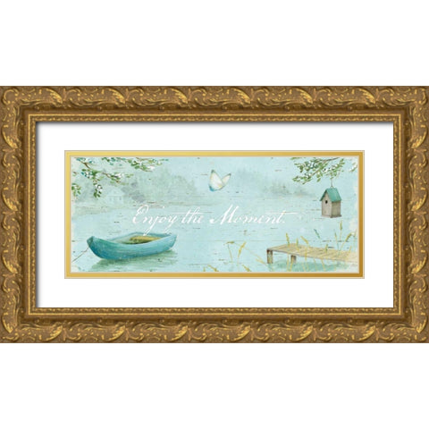 Serene Moments IV Gold Ornate Wood Framed Art Print with Double Matting by Brissonnet, Daphne