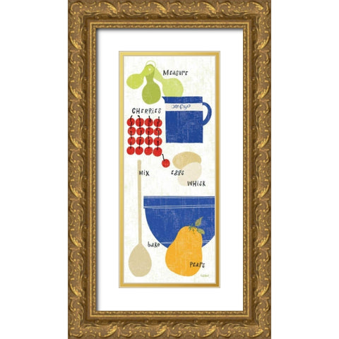 Baking It Gold Ornate Wood Framed Art Print with Double Matting by Schlabach, Sue