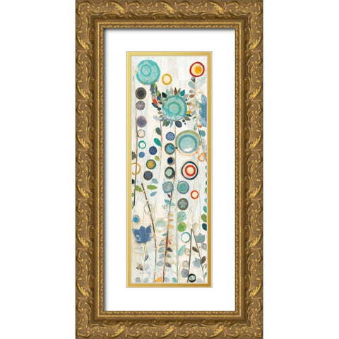 Ocean Garden I Panel II Gold Ornate Wood Framed Art Print with Double Matting by Boggs, Candra
