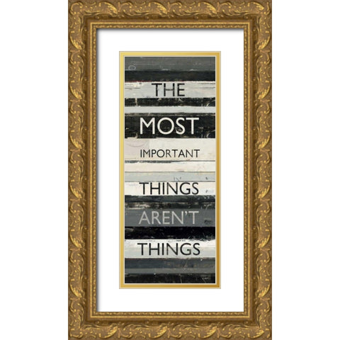Zephyr Quote II Gold Ornate Wood Framed Art Print with Double Matting by Schick, Mike