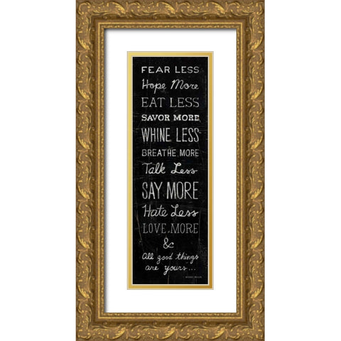 All Good Things Gold Ornate Wood Framed Art Print with Double Matting by Mullan, Michael