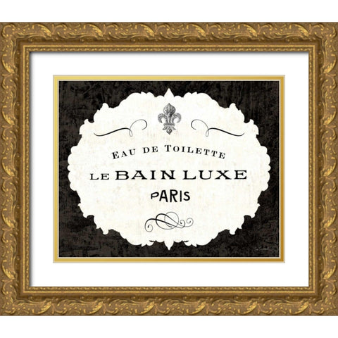 Le Bain Luxe I Gold Ornate Wood Framed Art Print with Double Matting by Schlabach, Sue