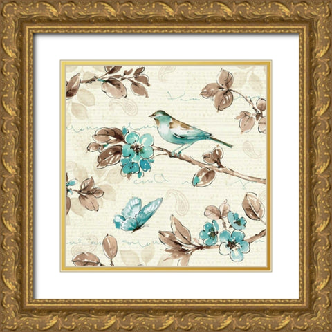 Wing Prints IV Gold Ornate Wood Framed Art Print with Double Matting by ERR, Pela