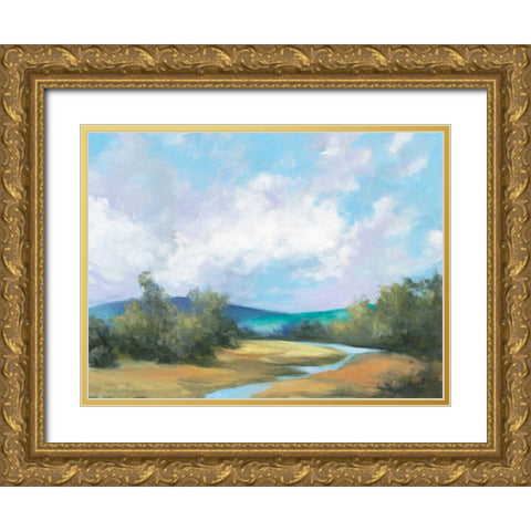 Hedgerow III Crop Gold Ornate Wood Framed Art Print with Double Matting by Purinton, Julia