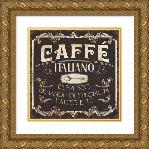 Italian Cuisine II Gold Ornate Wood Framed Art Print with Double Matting by Pela Studio