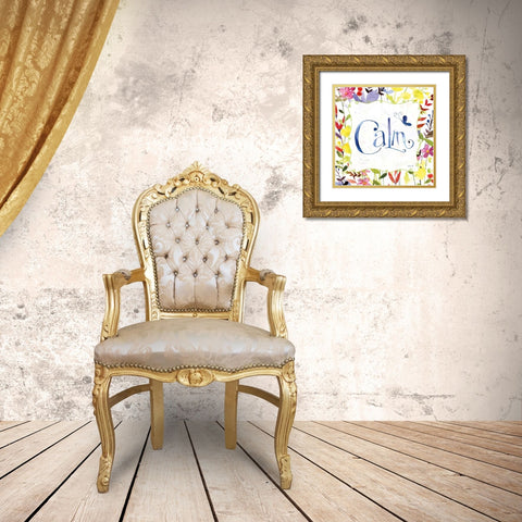 Calm Gold Ornate Wood Framed Art Print with Double Matting by Tavoletti, Anne