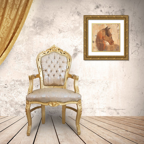 Spirit Gold Ornate Wood Framed Art Print with Double Matting by Hristova, Albena