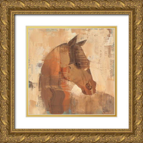 Spirit Gold Ornate Wood Framed Art Print with Double Matting by Hristova, Albena